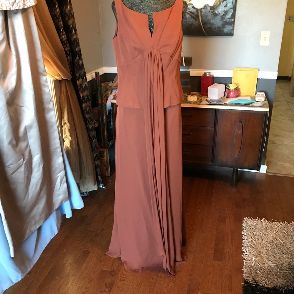 Rusty brown gown sz 12